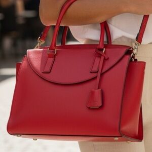 Kate Spade - Saturday The Satchel in a Vibrant Red Color